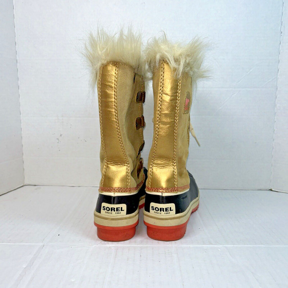 Sorel Boots Womens 5 Brown Tofino Lace Up Snow Winter Outdoor Fur - Picture 4 of 6
